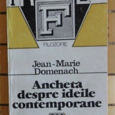 Jean-Marie Domenach ANCHETA DESPRE IDEILE CONTEMPORANE