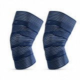 Cumpara ieftin Set 2 Orteze Elastice Universale pentru Picior sau Mana, cu Prindere Velcro, 180 x 7.5 cm, Nailon Elastic, Compresie Reglabila, Reutilizabile, Albastr