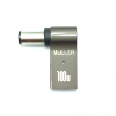 Adaptor de alimentare laptop USB TYPE C metal la DELL 7.4 X 5.0 MM M-T max PD 100W Muller