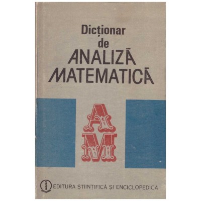 - Dictionar de analiza matematica - 130498 foto