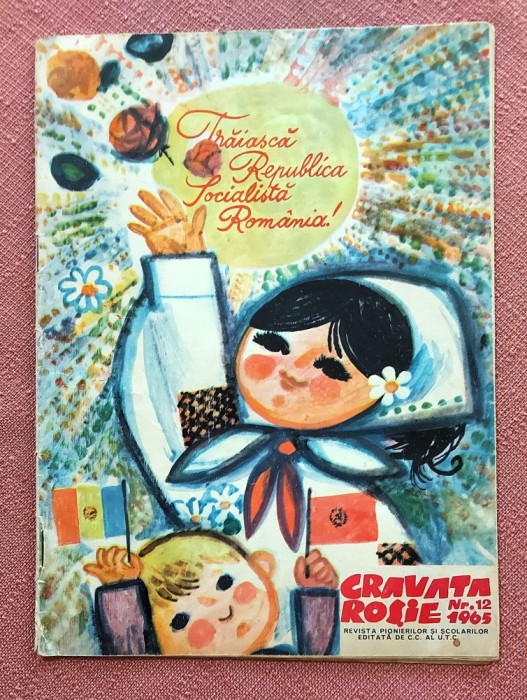 Revista Cravata Rosie Nr. 12 din anul 1965 - Revista pionierilor si scolarilor editata de C.C. al U.T.C.