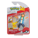 Set figurine de actiune, Pokemon, Ash &amp; Pikachu, 2buc