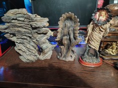 Lot vintage de 3 statuete de colectie indienii apasi