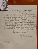 Gala Galaction - Scrisoare autografă semnată din anul 1926