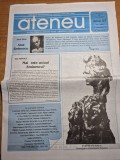 ziarul ateneu - mai 2000 - anul eminescu - ziar cultural