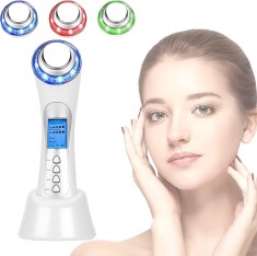 Aparat profesional pentru Tratament curatare Dispozitiv masaj facial Anti rid tratare acnee Ioni Negativi-pozitivi Mezoterapie Lifting LED