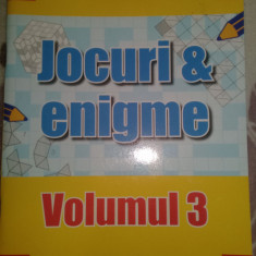 Revista educativa pentru copii,jocuri si enigme volumul 3,format mare,stare F.b