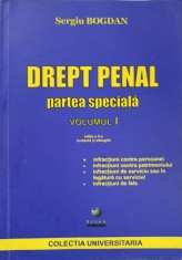 DREPT PENAL. PARTEA SPECIALA VOL.1-SERGIU BOGDAN foto