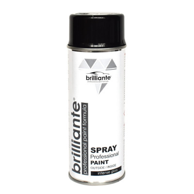 Spray Vopsea Brilliante, Negru Lucios, 400ml foto