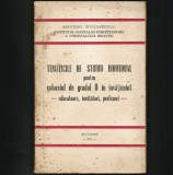 TEMATICILE DE STUDIU INDIVIDUAL PENTRU COLOCVIUL DE GRADUL II &Icirc;N &Icirc;NVĂȚĂM&Acirc;NT