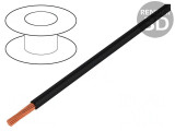 Cablu Silistrom litat OFC silicon negru 1x25mm2 1,5kV 130A
