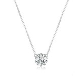 Cumpara ieftin Lantisor argint 925, JW638, model clasic cu zirconiu, placat cu rodiu