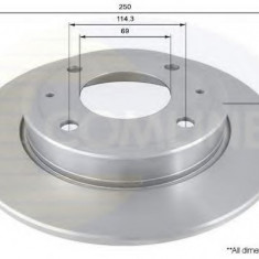 Disc frana MITSUBISHI COLT VI (Z3, Z2) (2002 - 2012) COMLINE ADC0372