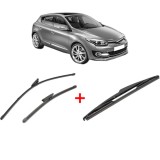Cumpara ieftin Set 3 stergatoare RENAULT MEGANE III Hatchback (BZ0/1_, B3_) 2008-2017, parbriz si luneta, Valeo Silencio