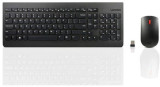 Kit Tastatura si Mouse Wireless Lenovo 4X30M39497, USB (Negru)