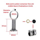 Biela piston compresor fara ulei 1100W Mod.E 97x62x62mm CH191