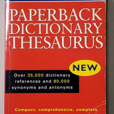 CHAMBERS DICTIONARY THESAURUS , edited by PENNY HANDS et SERENELLA FLACKETT , 1999