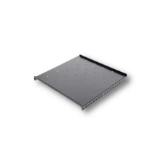 Raft fix 19&amp;quot;, 1U, 300mm, fixare fata in 2 puncte, sarcina 30kg, culoare gri RAL 7035 - DATEUP foto