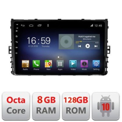 Navigatie VW 2DIN 2018- F-933 Octa Core cu Android Radio Bluetooth Internet GPS WIFI DSP 8+128GB 4G CarStore Technology foto