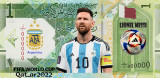 ARGENTINA FIFA World Cup Qatar 2022 -lot 7 reproducere banknote
