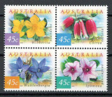 Australia 1999 Mi 1805/08 block MNH, nestampilat - Flori