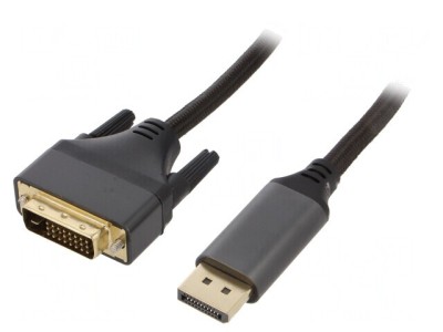 Cablu DisplayPort la DVI-D, 1.8m, Negru foto