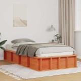 Cumpara ieftin Cadru de pat Maroniu cerat 100 x 200 cm Lemn de pin masiv