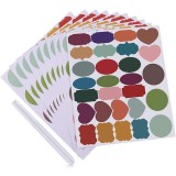 Set 84 de Etichete Autocolante +1 Marker cu Vopsea Alba Inclus, pentru Borcane din Sticla, Caserole din Plastic PVC, Ghivece de Flori, CBD CORAL BEST