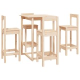Cumpara ieftin Set mobilier de bar, 5 piese, lemn masiv de pin