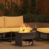 VidaXL Cuptor de foc Negru 50 x 50 x 40 cm Oțel 874581