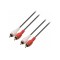 Cablu audio RCA 3m 2x RCA tata - 2x RCA tata negru Valueline
