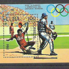 Cuba 1984 Sport, perf. sheet, used AA.020