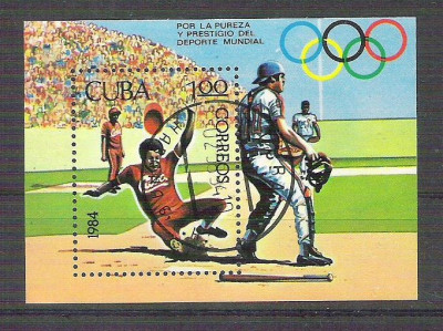 Cuba 1984 Sport, perf. sheet, used AA.020 foto