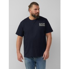 s.Oliver Big Sizes Tricou barbati big sizes cu imprimeu Ford&reg;, decolteu la baza gatului, bleumarin inchis, 2XL