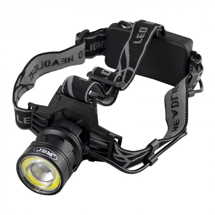 Lampa frontala cu led cob si acumulator