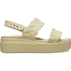 Sandale Crocs Brooklyn Woven Low Wedge Maro - Chai