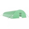 Sera cu cadru din otel, verde, 96 m&sup2;, 16x6x2,85 m