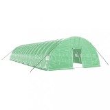 Cumpara ieftin Sera cu cadru din otel, verde, 96 m&sup2;, 16x6x2,85 m