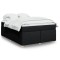 Gossi pat box spring cu saltea, negru, 140x200 cm, textil