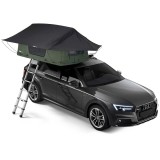 Cort Auto Thule Foothill 2 Persoane Agave Green, Montare pe Plafon, Impermeabil, Cadru Aluminiu, Plasa Insecte, 213x119cm