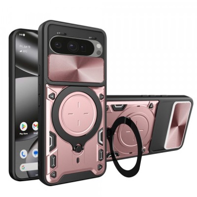 Husa pentru Google Pixel 10 Pro XL, Techsuit, CamGuard Pro, Roz Aurie foto
