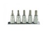 Set chei torx 5 piese, T25-50 3/8&quot;, Geko G13560