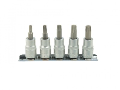 Set chei torx 5 piese, T25-50 3/8&amp;quot;, Geko G13560 foto