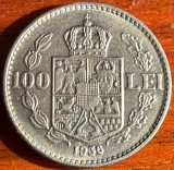 ROMANIA REGALISTA 100 LEI 1936, PUTIN NECIRCULATA/ MONEDA REGELE CAROL II/ FRUMUSICA, POZE..