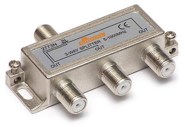 Splitter TV de interior 3 cai - Signal R-3 5,2 dB, 5-1000 MHz