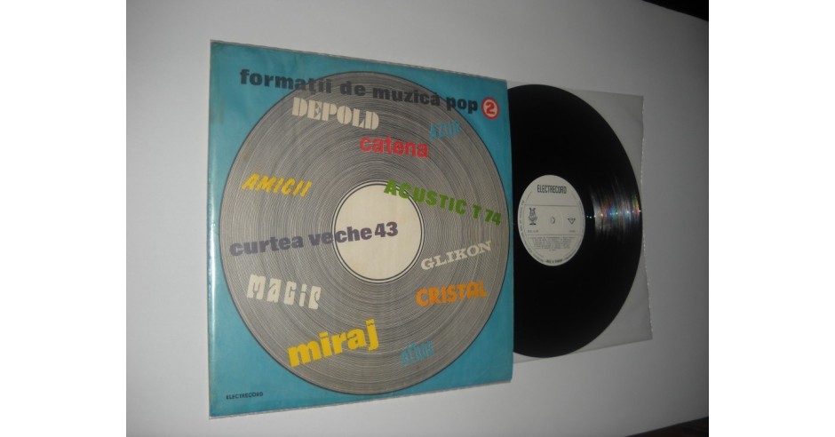 FORMATII DE MUZICA POP 2 (1976)(vinil NM; CULEGERE RARA DE TRUPE ROCK ...
