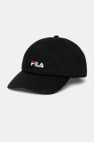 Fila șapcă de baseball din bumbac Faridokt culoarea negru, cu imprimeu, FCU0139