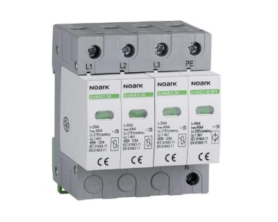 Descarcator T2 3P+N 275V 20kA fara semnalizare Noark 103355 foto