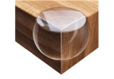 Set 4 protecții pentru colțuri, silicon, transparent, 3x3x3 cm, Oem