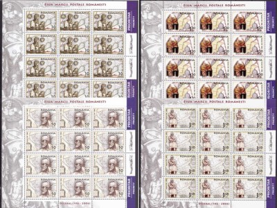 RO 2006 , LP 1730 ,&amp;quot;Ziua marcii rom. - Decebal &amp;quot; - minicoli 12marci+tabs MNH foto